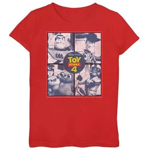 Licensed Character Girls 7-16 Disney / Pixar Toy Story 4 Panel Graphic Tee, Girl's, Size: Medium, Red