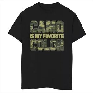 Unbranded Boys 8-20 Camo Is My Favorite Color Graphic Tee, Boy's, Size: Medium, Black