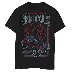 Marvel Boys 8-20 Marvel Spider-Man Retro Spider-Buggy Rentals Graphic Tee, Boy's, Size: Large, Black