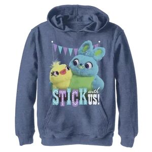Disney / Pixar Toy Story 4 Boys 8-20 Ducky & Bunny Stick With Us Pullover Hoodie, Boy's, Size: Large, Blue