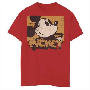 Disney s Mickey Mouse & Friends Boys 8-20 Mickey Sepia Tone Portrait Graphic Tee, Boy's, Size: Small, Red