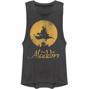 Licensed Character Disney's Aladdin Juniors' Magic Carpet Ride Muscle Tee, Girl's, Size: XXL, Grey