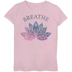 Licensed Character Girls 7-16 Lotus Galaxy Artsy Floral Portrait Graphic Tee, Girl's, Size: Small, Pink