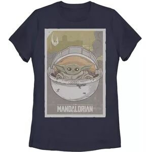 Disney Juniors' Star Wars The Mandalorian The Child aka Baby Yoda Poster Graphic Tee, Girl's, Size: XL, Blue