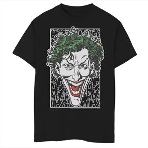 Licensed Character Boys 8-20 Batman Joker Laughing HA HA HA Collage Graphic Tee, Boy's, Size: Medium, Black