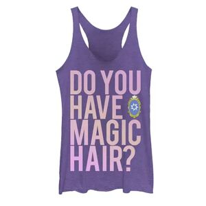 Licensed Character Juniors' Disney Princess Magic Hair Graphic Tank, Girl's, Size: XL, Purple
