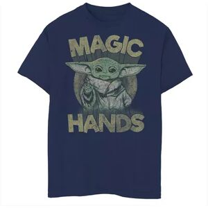 Boys 8-20 Star Wars The Child aka Baby Yoda Magic Hands Graphic Tee, Boy's, Size: Small, Blue