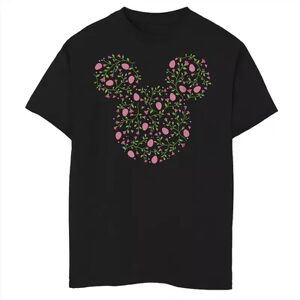 Disney s Mickey Mouse & Friends Boys 8-20 Mickey Floral Egg Fill Graphic Tee, Boy's, Size: Medium, Black