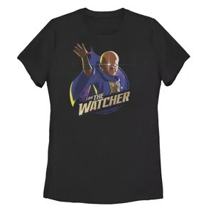 Licensed Character Juniors Marvel What If The Watcher Tee, Girl's, Size: Medium, Black