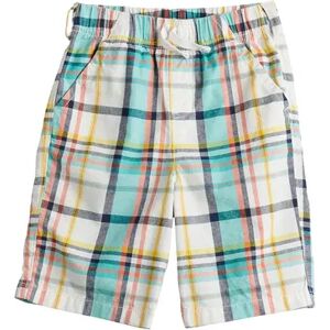 Jumping Beans Toddler Boy Jumping Beans Adaptive Sensory & Seated Comfort Plaid Canvas Shorts, Toddler Boy's, Size: 5T, White