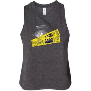 Licensed Character Juniors' The Beatles Shea Cropped Tank Top, Girl's, Size: XL, Dark Grey