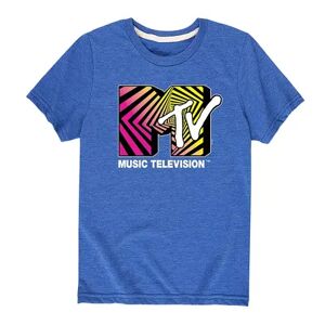 Licensed Character Boys 8-20 MTV Classic Logo Optical Graphic Tee, Boy's, Size: Small, Med Blue
