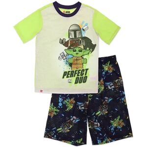 Licensed Character Boys 4-12 Lego Star Wars Grogu And Mandolorian 2-Piece Pajama Set, Boy's, Size: 8, Green