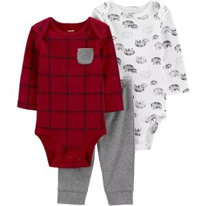 Baby Carter's 3-Piece Bears Bodysuit and Pants Set, Infant Boy's, Size: 24 Months, Red