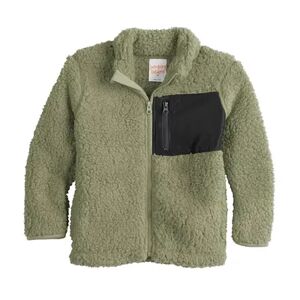 Jumping Beans Toddler Boy Jumping Beans Sherpa Zip Jacket, Toddler Boy's, Size: 2T, Med Green