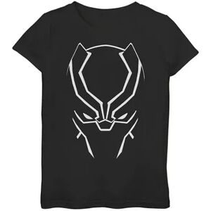 Licensed Character Girls 7-16 Marvel Avengers Black Panther Big Face Graphic Tee, Girl's, Size: Large