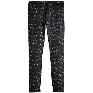 SO Girls 7-20 SO Adaptive Holiday Lights Leggings in Regular & Plus, Girl's, Size: Large (10/12), Black