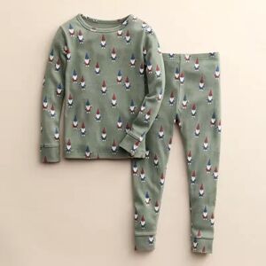 Little Co. by Lauren Conrad Baby & Toddler Little Co. by Lauren Conrad 2-Piece Organic Pajama Set, Toddler Boy's, Size: 9 Months, Med Green