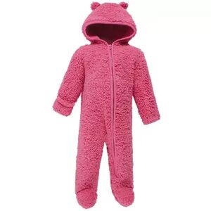 Hudson Baby Infant Girl Fleece Sleep and Play, Dk Pink, Infant Girl's, Size: 9-12Months, Med Pink
