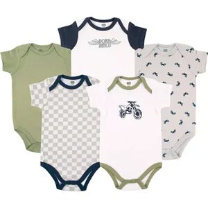 Hudson Baby Infant Boy Cotton Bodysuits 5pk, Dirt Bike, Infant Boy's, Size: 18-24MONTH, Brt Blue