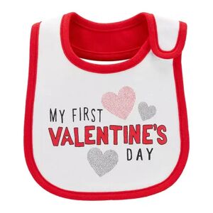 Carter's Baby Carter's My First Valentine's Day Teething Bib, Red
