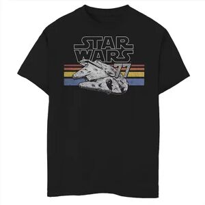 Licensed Character Boys 8-20 Star Wars Falcon Stripes Tee, Boy's, Size: XL, Black