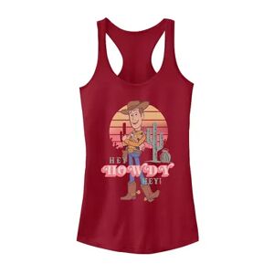 Sun Juniors' Fifth Sun Disney Pixar Toy Story 4 Hey Howdy Woody Sunset Tank, Girl's, Size: Small, Red