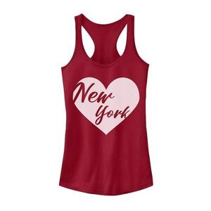 Juniors' Fifth Sun New York Heart Tank, Girl's, Size: XL, Red