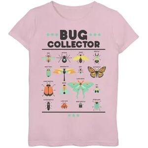 Licensed Character Girls 7-16 Bug Collector Rows Of Bugs Labeled Graphic Tee, Girl's, Size: Medium, Pink