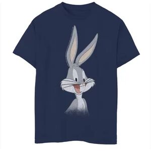 Licensed Character Boys 8-20 Looney Tunes Bugs Bunny Head Bug Face Graphic Tee, Boy's, Size: XL, Blue