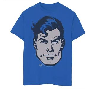 Licensed Character Boys 8-20 DC Comics Superman Large Chest Portrait Graphic Tee, Boy's, Size: Medium, Med Blue