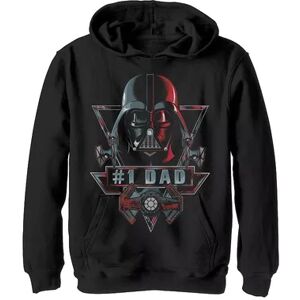 Star Wars Boys 8-20 Star Wars Darth Vader 1 Dad Collage Hoodie, Boy's, Size: Large, Black