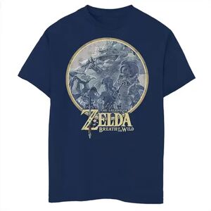 Licensed Character Boys 8-20 Nintendo The Legend Of Zelda Breath Of The Wild Rock Badge Tee, Boy's, Size: Small, Blue