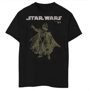 Licensed Character Boys 8-20 Star Wars Episode 4 Darth Vader Posed Portrait Tee, Boy's, Size: XL, Black