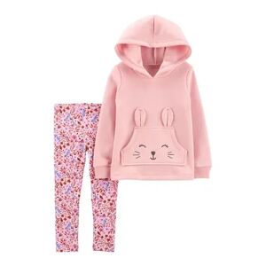 Toddler Girls Carter's 2-Piece Bunny Hoodie & Leggings Set, Toddler Girl's, Size: 3T, Pink