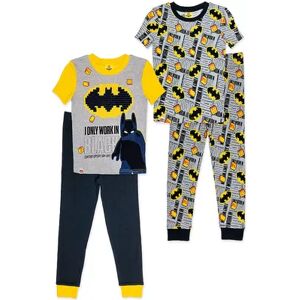 Licensed Character Boys 4-10 Lego Batman Tops & Bottoms Pajama Set, Boy's, Black