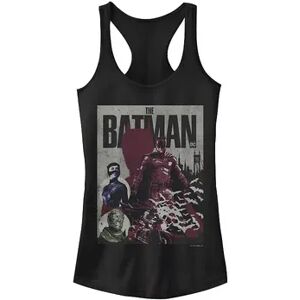 Licensed Character Juniors' DC Comics Batman Retro Poster Tank Top, Girl's, Size: XL, Black