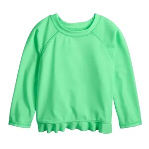 Jumping Beans Toddler Girl Jumping Beans Rash Guard, Toddler Girl's, Size: 4T, Lt Green