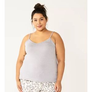 Plus Size Sonoma Goods For Life Truly Soft Pajama Cami, Women's, Size: 2XL, Med Grey