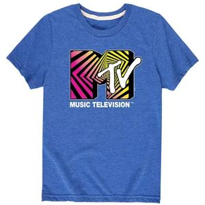 Licensed Character Boys 8-20 MTV Classic Logo Optical Graphic Tee, Boy's, Size: Medium, Med Blue