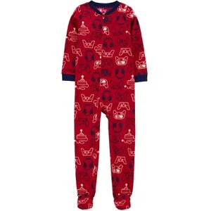 Boys 4-14 Carter's 1-Piece Footie Pajamas, Boy's, Red Gaming