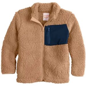 Jumping Beans Toddler Boy Jumping Beans Sherpa Zip Jacket, Toddler Boy's, Size: 2T, Med Beige