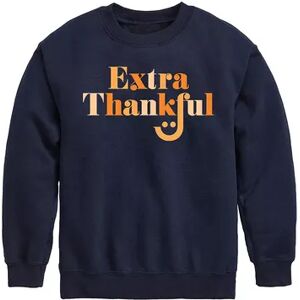 Licensed Character Boys 8-20 Extra Thankful Smiley Sweatshirt, Boy's, Size: XL, Blue