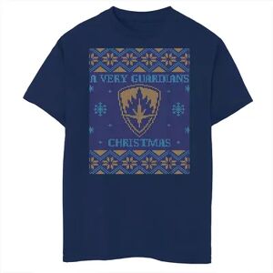 Licensed Character Boys 8-20 Guardians Of The Galaxy Holiday Special A Very Guardians Christmas Tee, Boy's, Size: Large, Blue