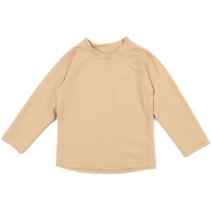 Leveret Kids Long Sleeve Rash Guard Black 12-18 Month, Infant Unisex, Size: 4T, Beige