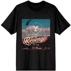 Licensed Character Juniors' Yellowstone Revenge Photo Graphic Tee, Girl's, Size: Medium, Black