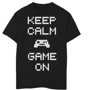 Unbranded Boys 8-20 Keep Calm Game On Graphic Tee, Boy's, Size: XS, Black