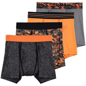 Tek Gear Boys 8-20 & Husky Tek Gear 4-pk Performance Underwear, Boy's, Size: 4-6, Orange