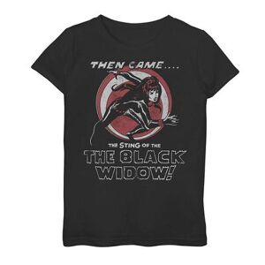 Marvel Girls 7-16 Marvel Vintage Black Widow Graphic Tee, Girl's, Size: Small