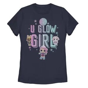 Licensed Character Juniors' L.O.L. Surprise! U Glow Girl Graphic Tee, Girl's, Size: Medium, Blue